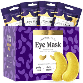 DERMORA Golden Glow Under Eye Patches front view packaging