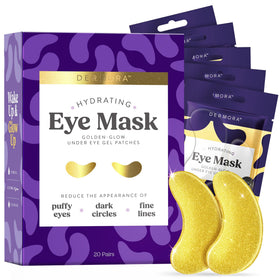 DERMORA Golden Glow Under Eye Patches front view packaging
