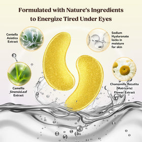 DERMORA Golden Glow Under Eye Patches with a fresh look