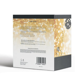 DERMORA Golden Glow Under Eye Patches with floral background