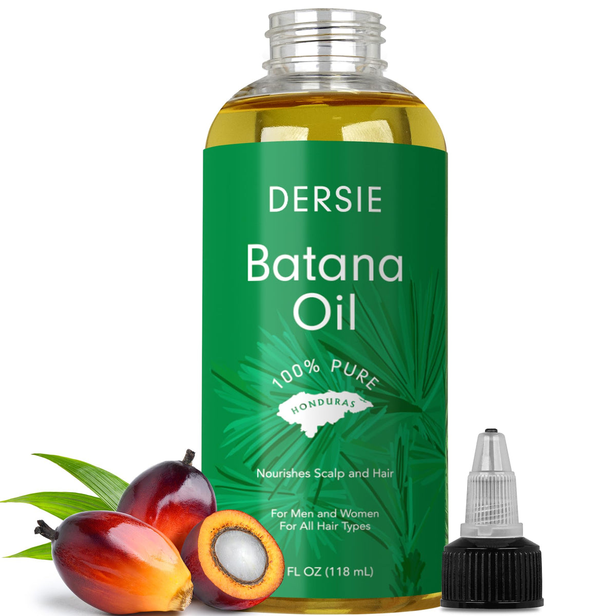 Dersie 100% Pure Batana Oil 4 fl oz bottle front view