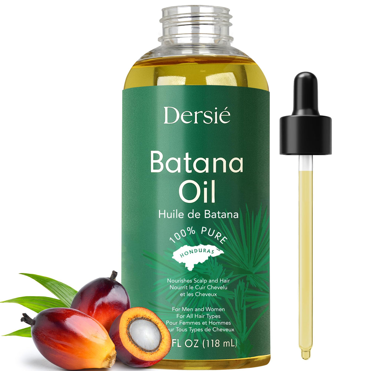 Dersie Batana Oil 4 fl oz bottle front view