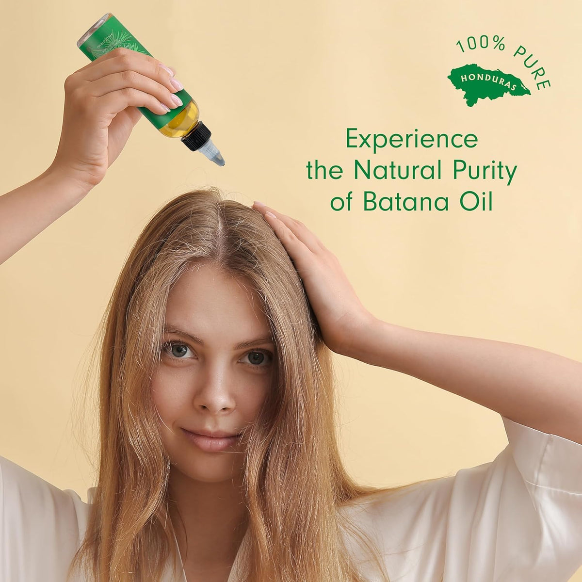Dersie Batana Oil in a bathroom setting