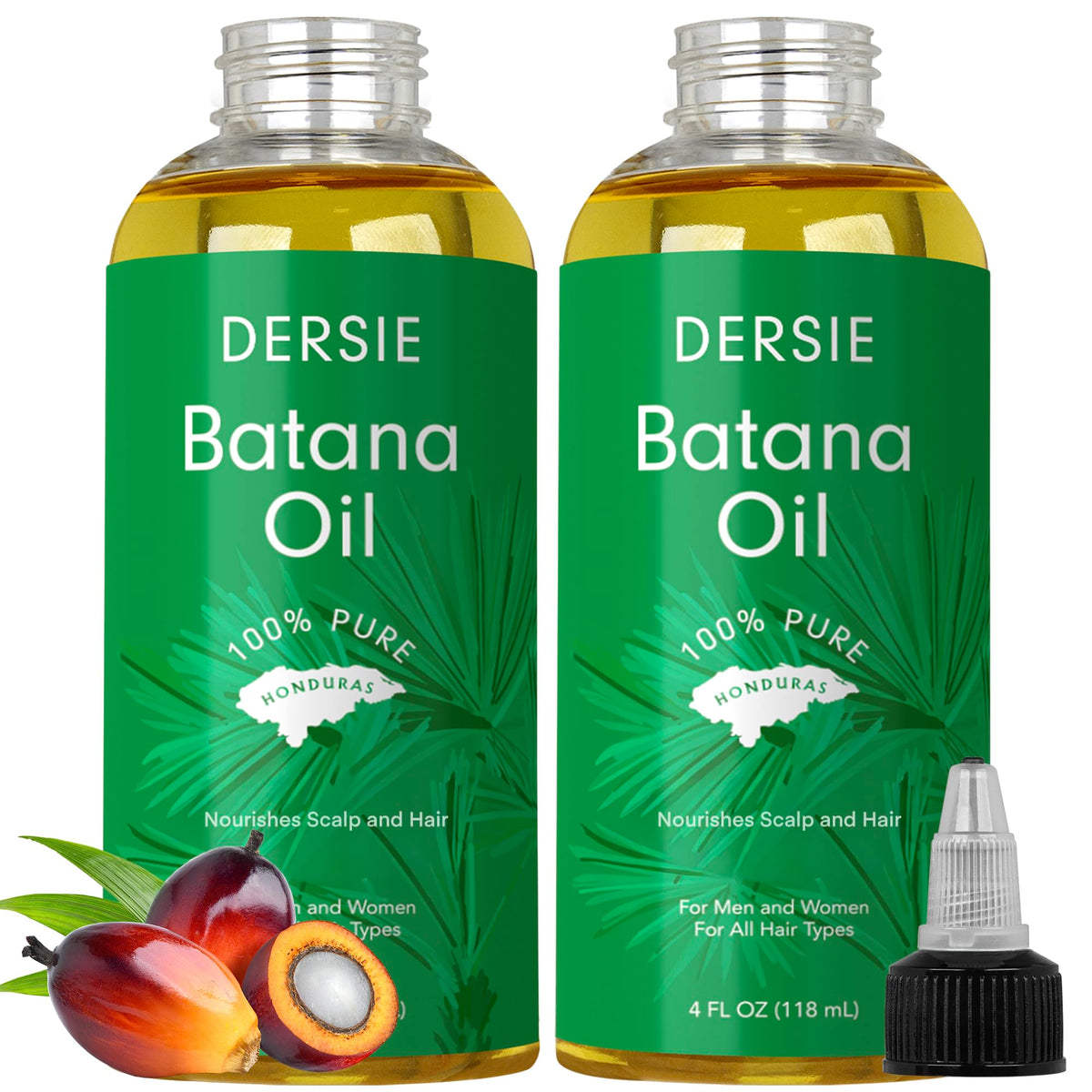 Dersie Batana Oil Pack of 2 bottles, 4 fl oz each