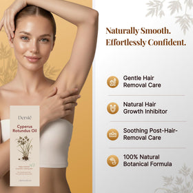 Dersie Cyperus Rotundus Oil texture on skin