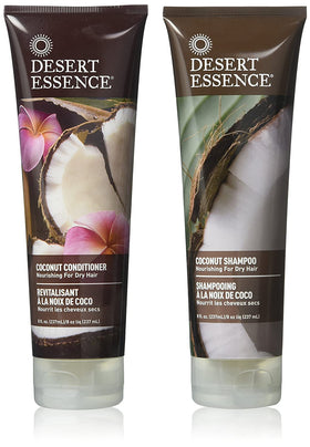 Desert Essence Coconut Shampoo 8 Fl Ounce front view