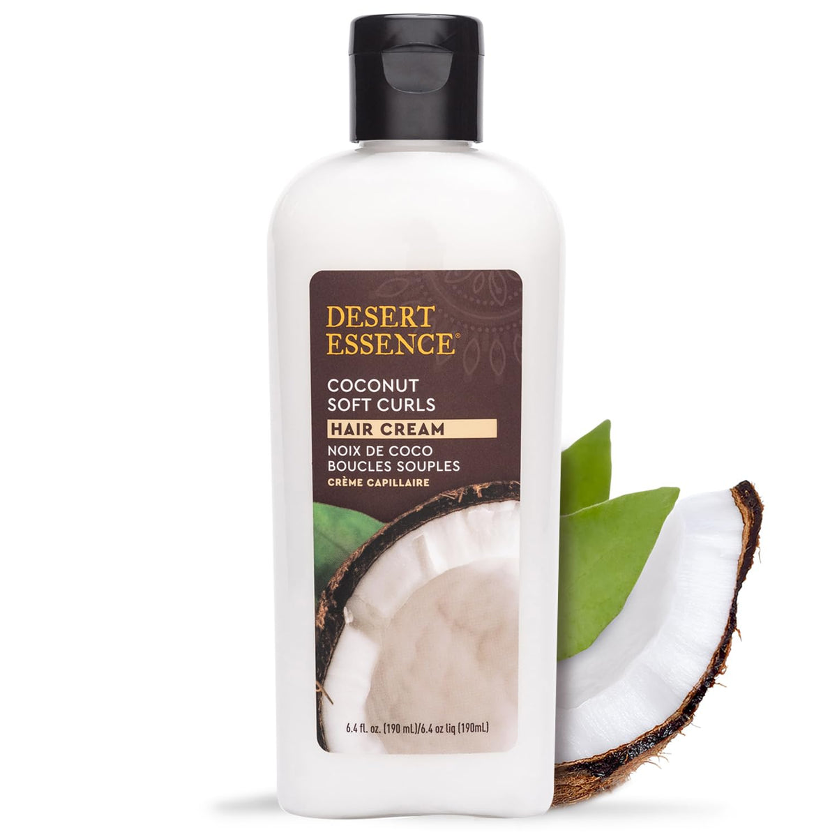 Desert Essence Coconut Soft Curls Hair Cream 200g front view