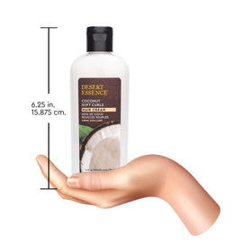 Desert Essence Coconut Soft Curls Hair Cream 200g side view