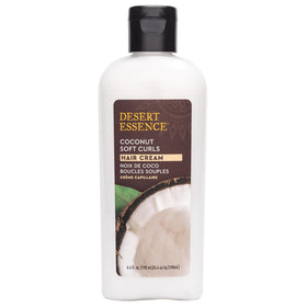 Desert Essence Coconut Soft Curls Hair Cream packaging details
