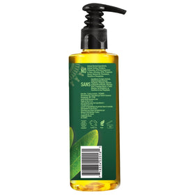 Desert Essence face wash in a bathroom setting