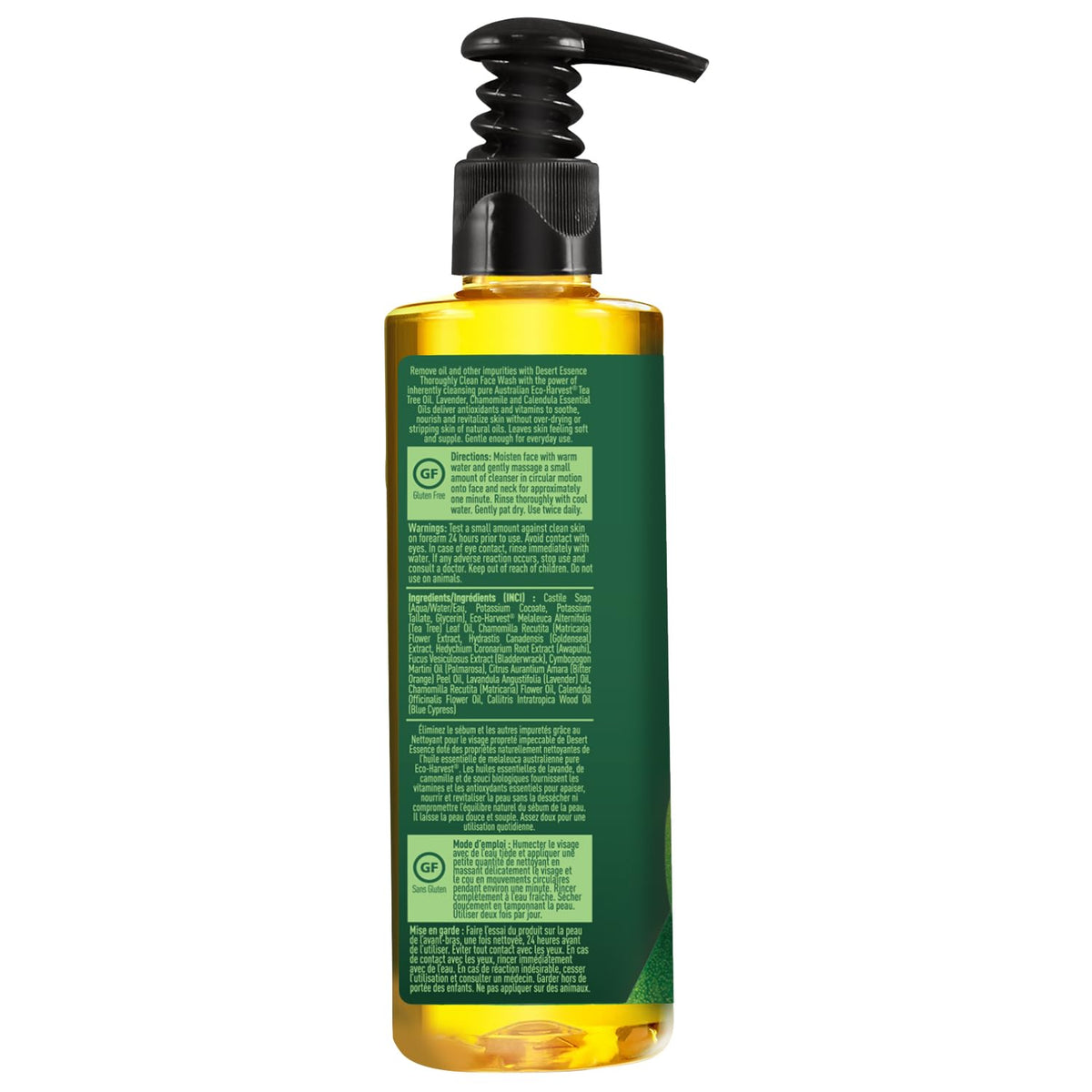 Desert Essence face wash with natural ingredients