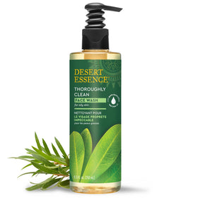 Desert Essence Tea Tree Oil Face Wash 8.5 fl oz front view
