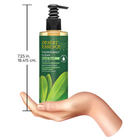 Desert Essence Tea Tree Oil Face Wash pump dispenser