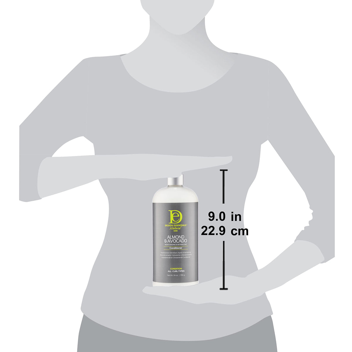 Design Essentials Almond & Avocado Conditioner packaging with shea butter