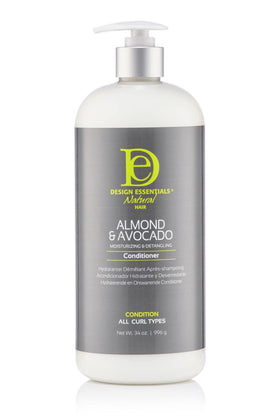 Design Essentials Almond & Avocado Moisturizing Conditioner 34 oz front view