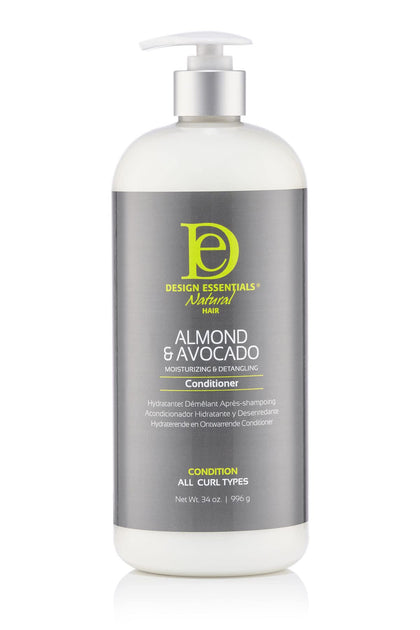Design Essentials Almond & Avocado Moisturizing Conditioner 34 oz front view