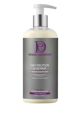 Design Essentials Oat Protein & Henna Deep Cleansing Shampoo front view
