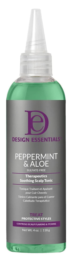 Design Essentials Peppermint & Aloe Soothing Scalp Tonic 4 oz front view