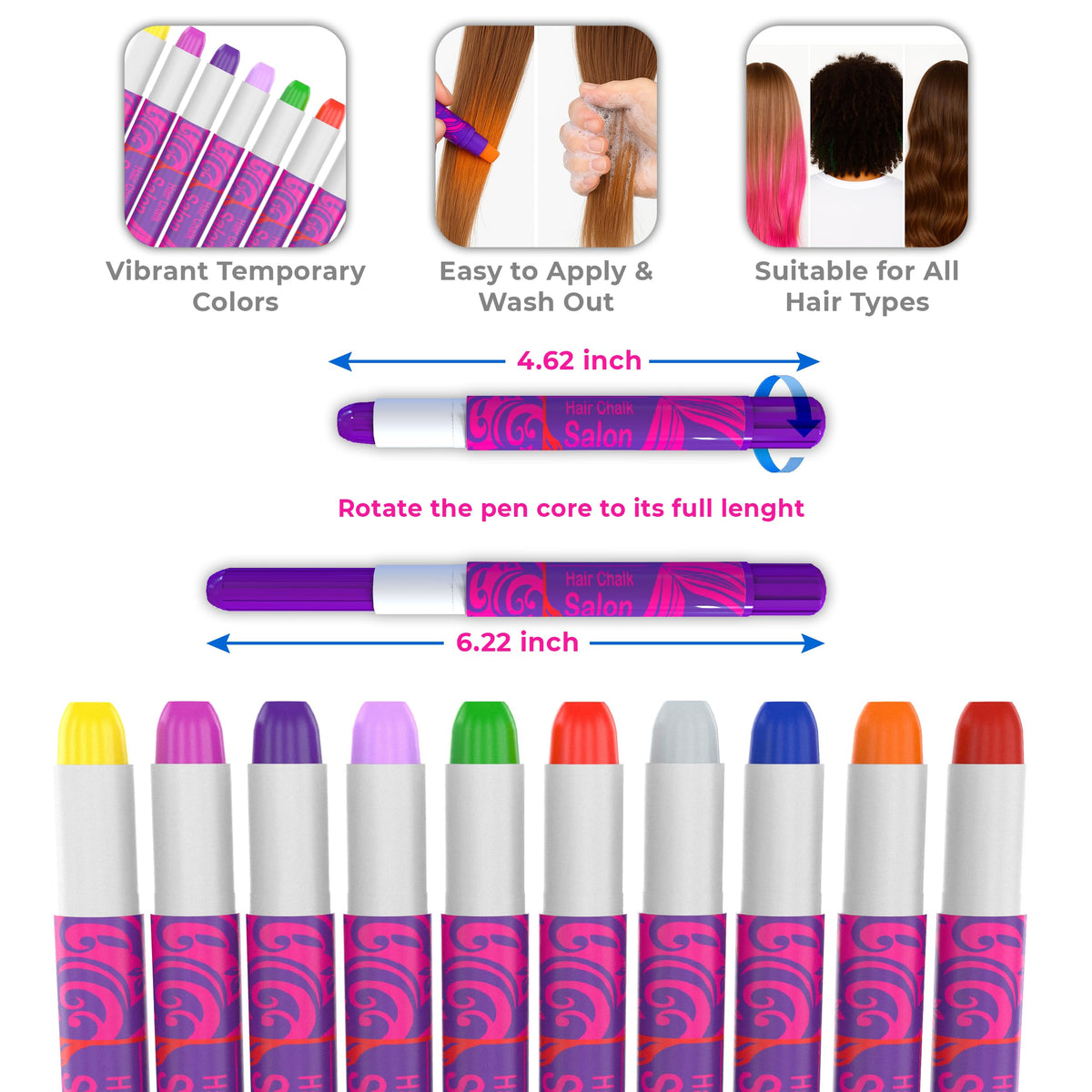 Desire Deluxe Silver hair chalk pen ready for use