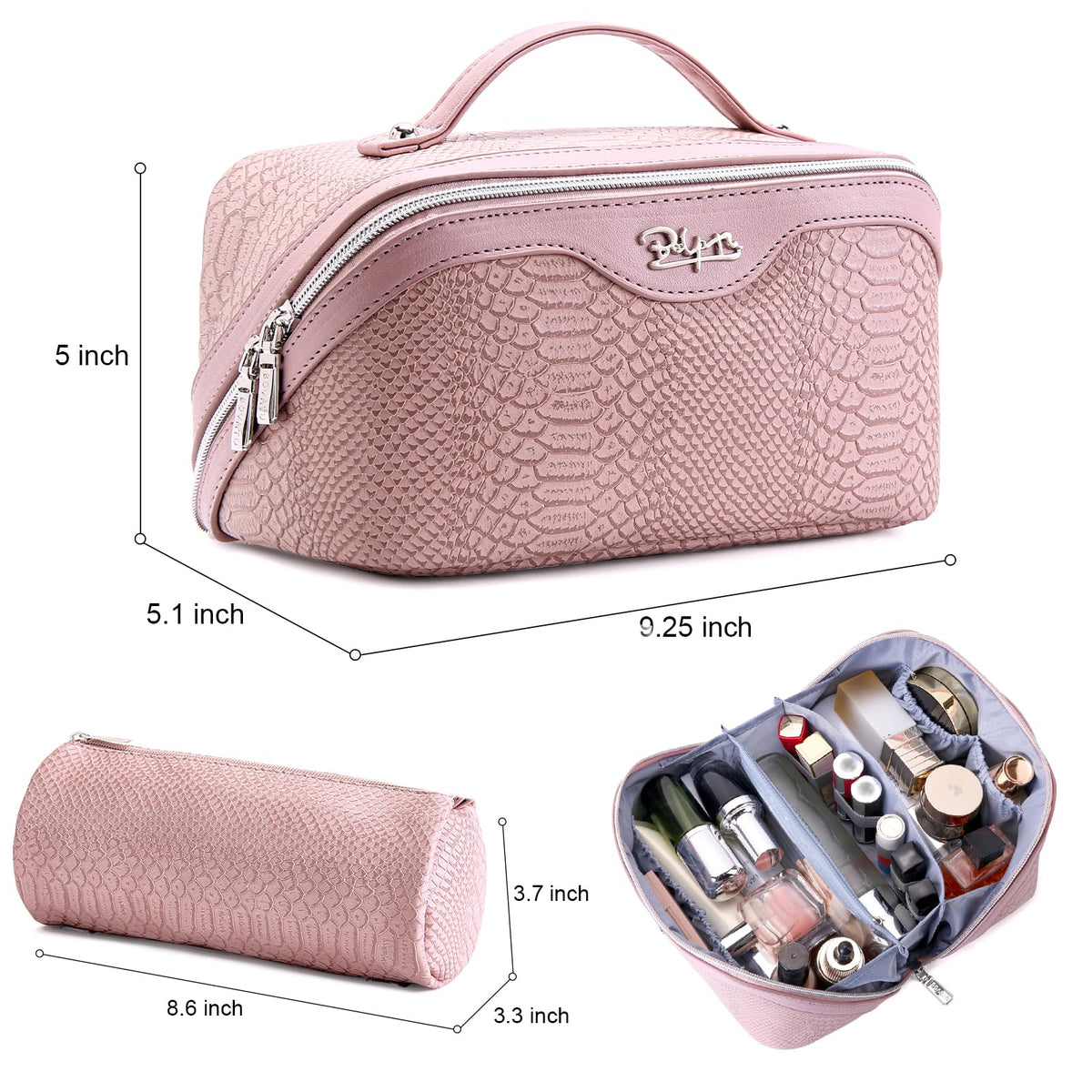 Detachable zipper storage bags from BOYATU makeup set