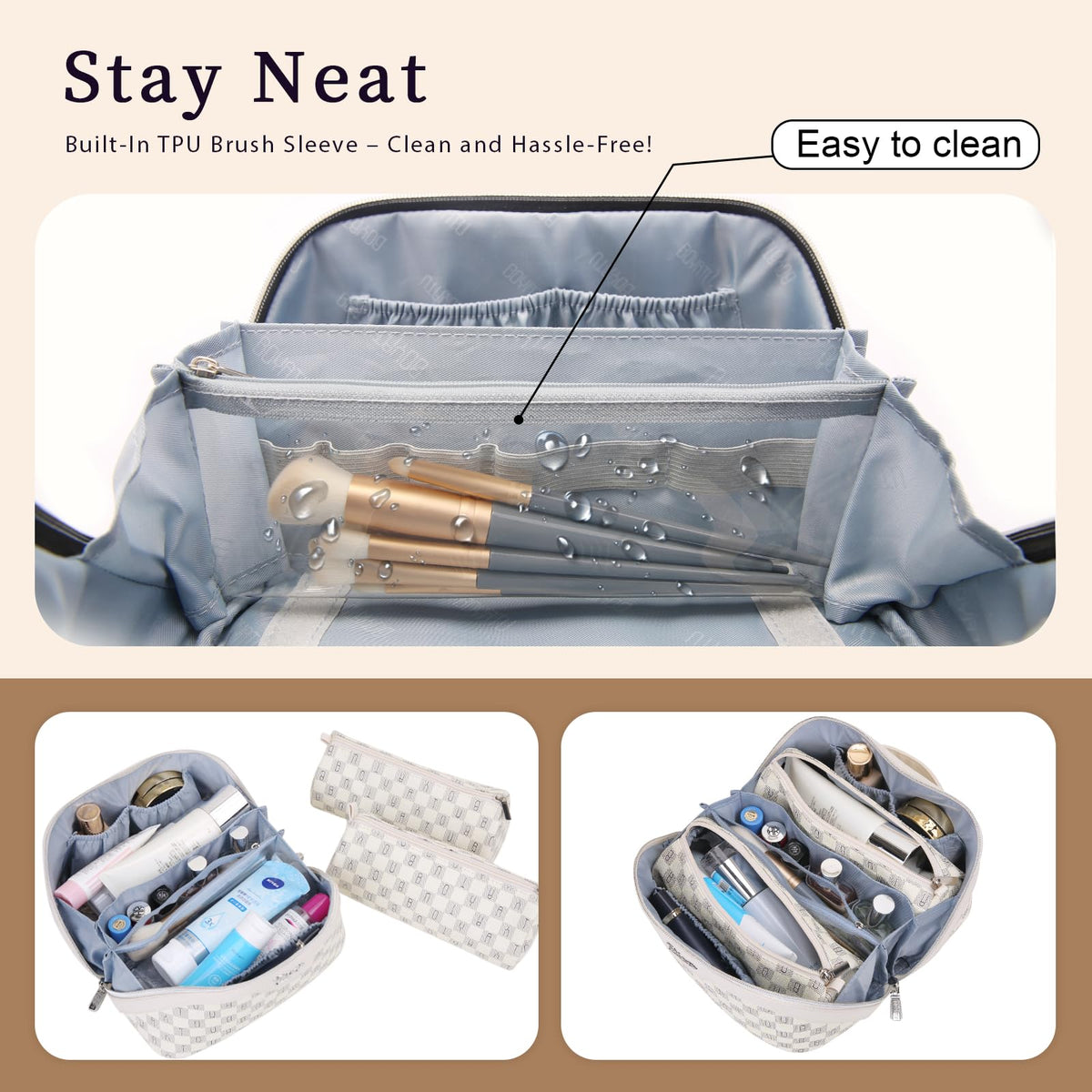 Detachable zipper storage bags from BOYATU set