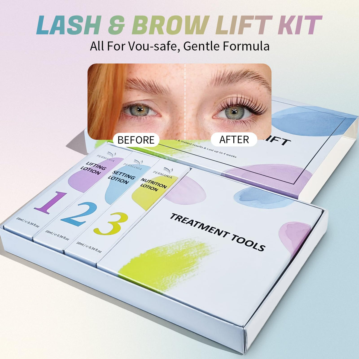 Detailed instruction manual for lash lift kit