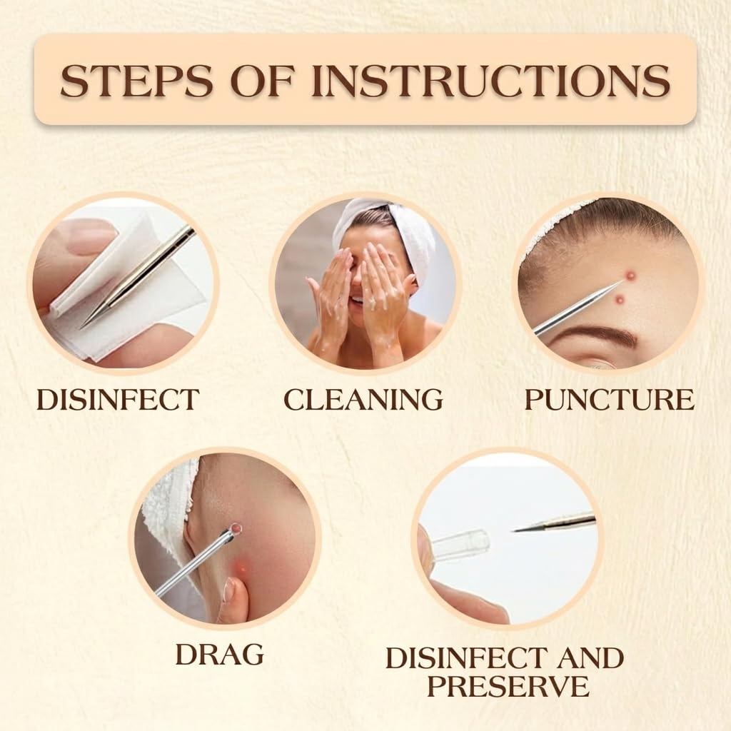 Detailed instructions included with DERMATED tool kit