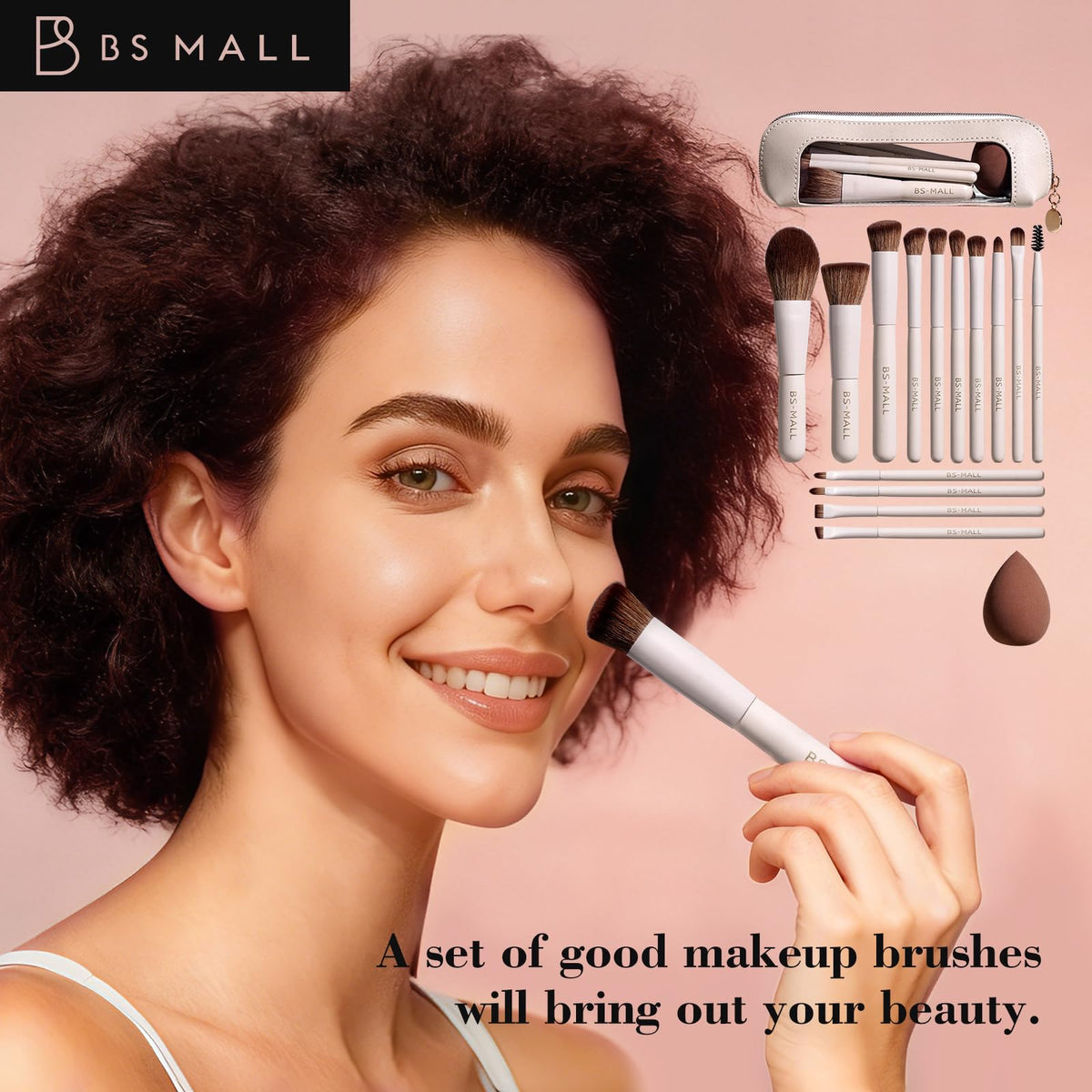 Detailed view of BS-MALL foundation brush