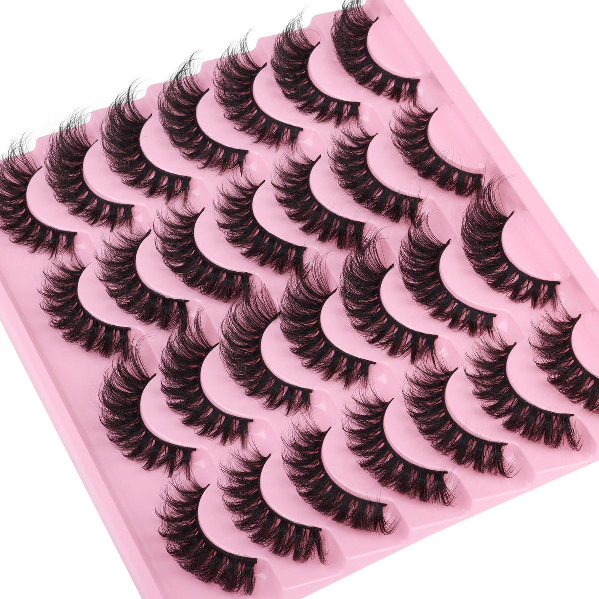 Detailed view of the cotton lash band of zanlufly lashes