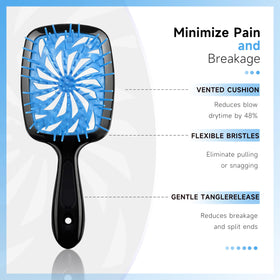 Detangling brush from FlyLanyards with ergonomic design