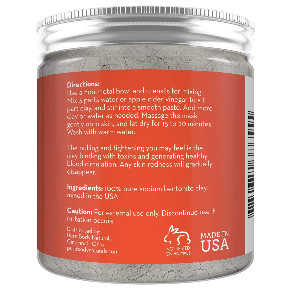 Detox bath setup with Pure Body Naturals Bentonite Clay