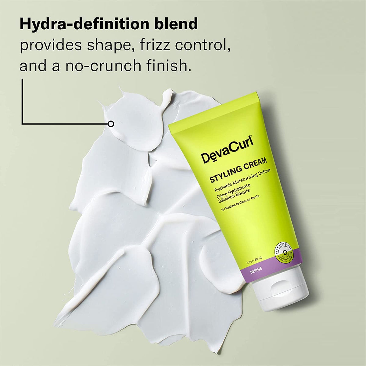DevaCurl Styling Cream 3 fl oz packaging