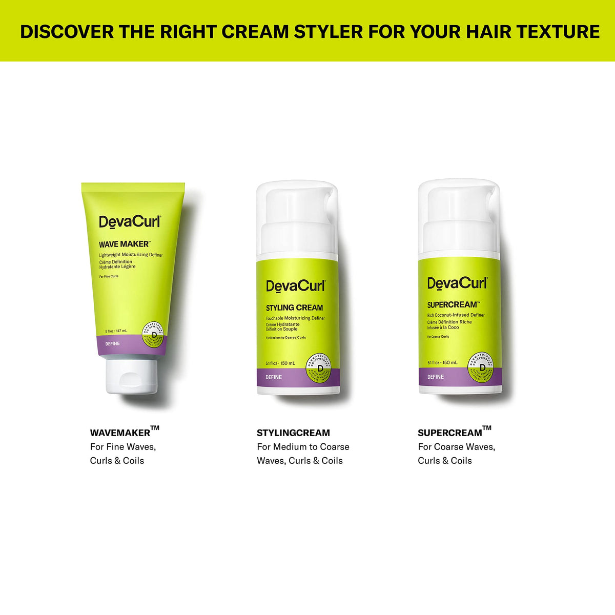 DevaCurl Styling Cream 3 fl oz side view