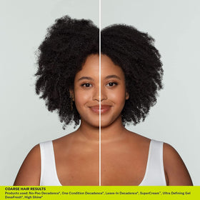 DevaCurl Ultra Defining Gel in use on styled curls