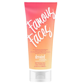 Devoted Creations Famous Faces Facial Tanning Lotion 3.4 Fl. Oz. front view