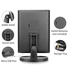 deweisn Vanity Mirror side view showing touch sensor