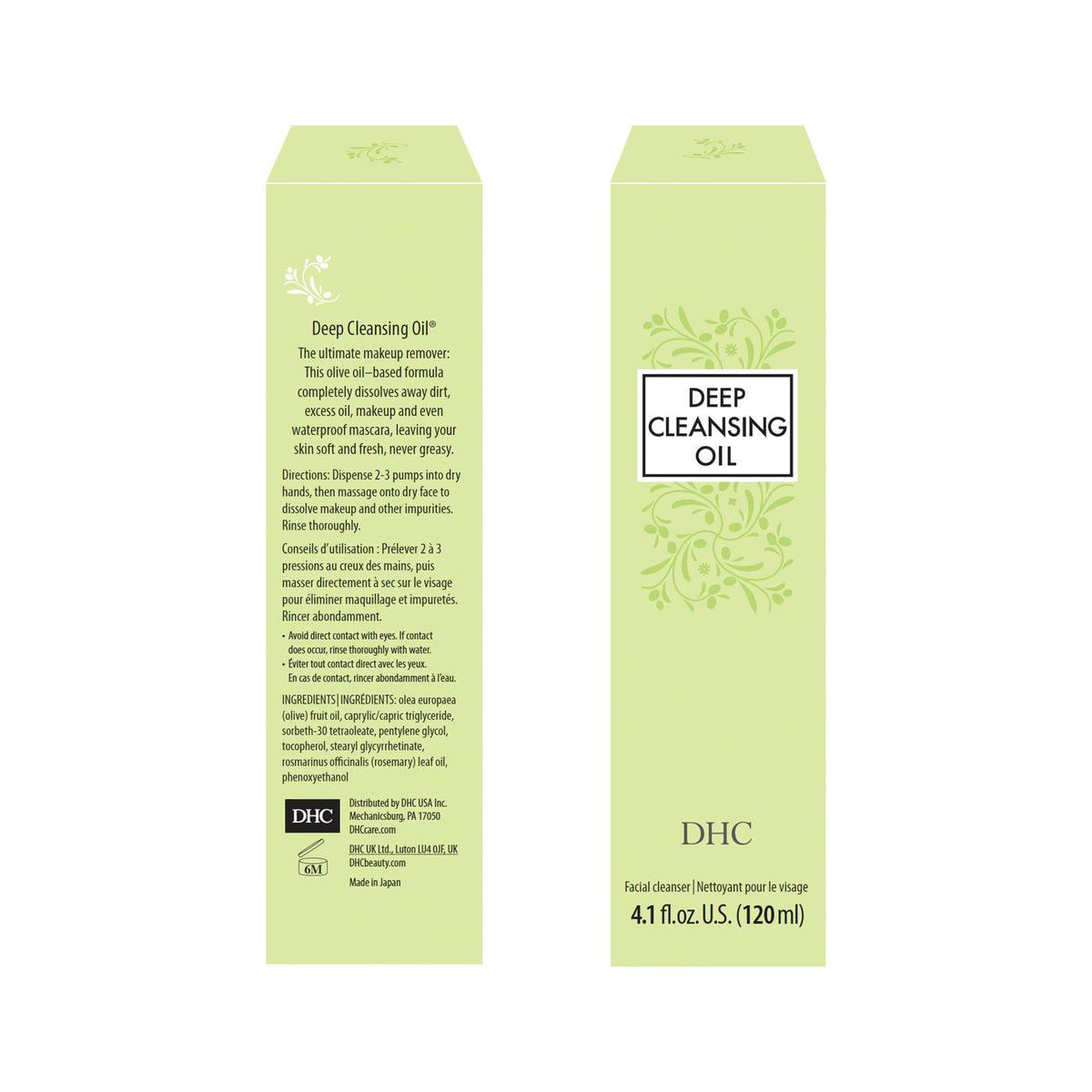 DHC Deep Cleansing Oil showing residue-free application