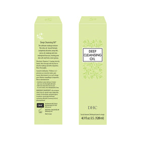 DHC Deep Cleansing Oil showing residue-free application