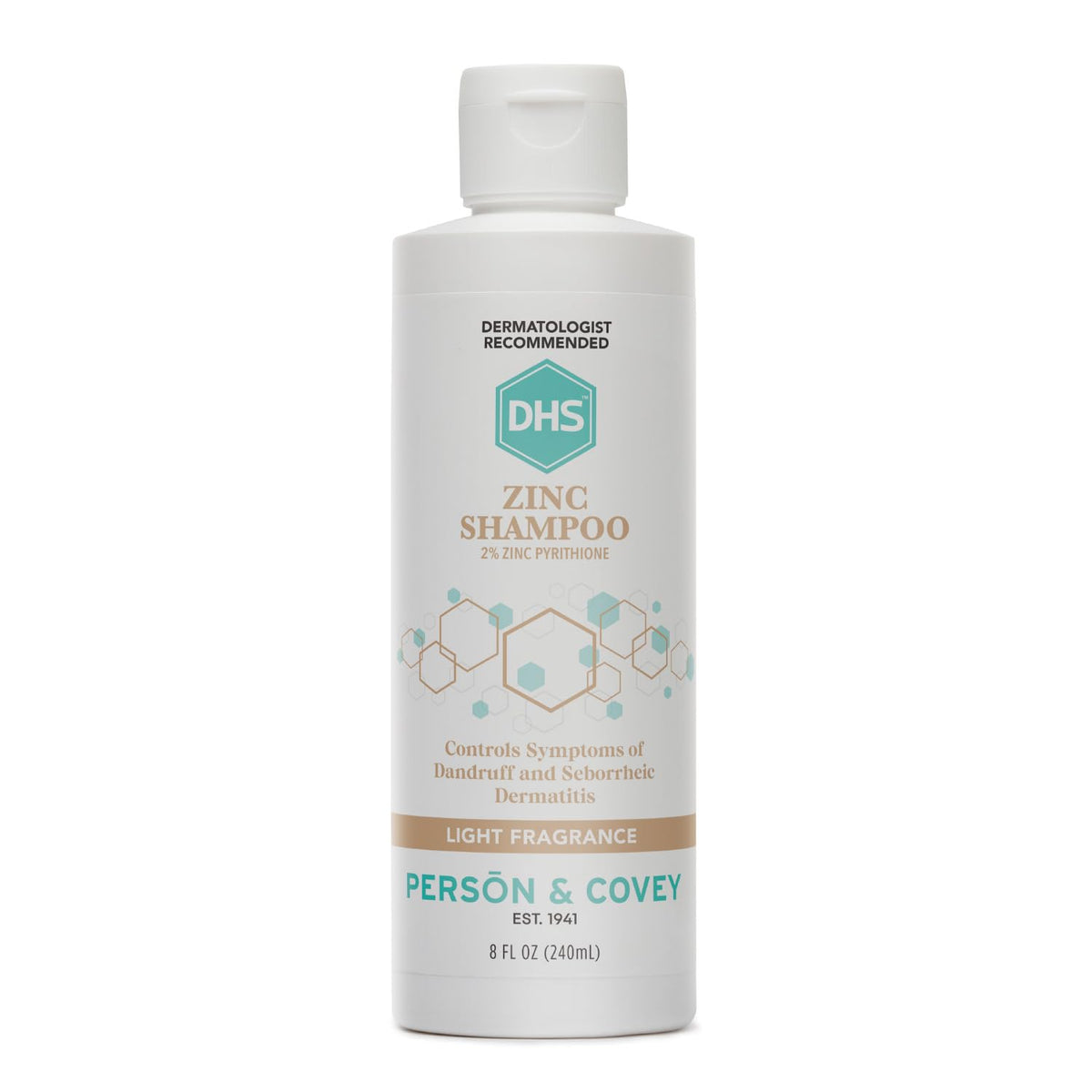 DHS Zinc Shampoo 8 oz front view with label