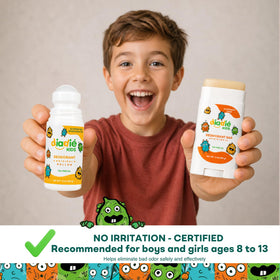 DIADIÉ kids deodorant stick application on skin