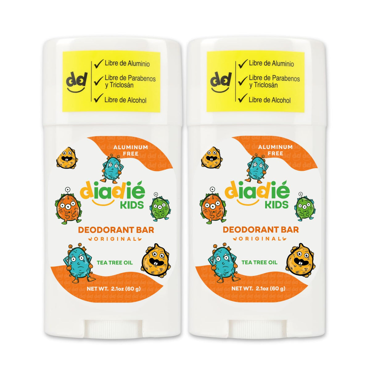 DIADIÉ Kids Deodorant Stick front view, natural ingredients