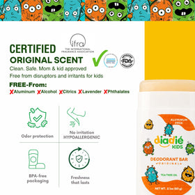 DIADIÉ Kids Deodorant Stick with Tea Tree Oil ingredients