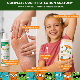 DIADIÉ Kids Natural Body Wash bottle showing essential oils