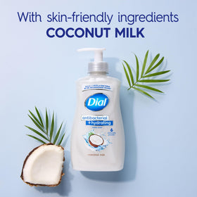 Dial Antibacterial Coconut Milk Hand Soap 11oz side view