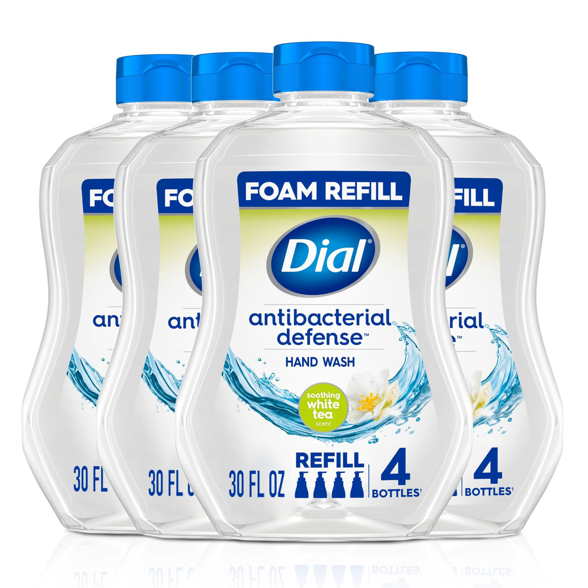 Dial Antibacterial Defense Foaming Hand Soap 30 Fl Oz refill pack front view