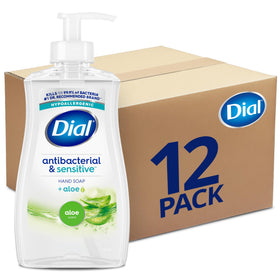 Dial Antibacterial Defense Liquid Hand Soap Aloe 11 Fl Oz front view