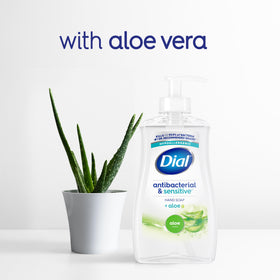 Dial Antibacterial Defense Liquid Hand Soap Aloe recyclable packaging