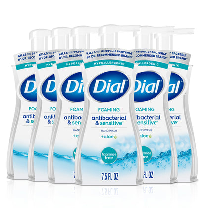 Dial Antibacterial Foaming Hand Soap 7.5 Fl Oz front view
