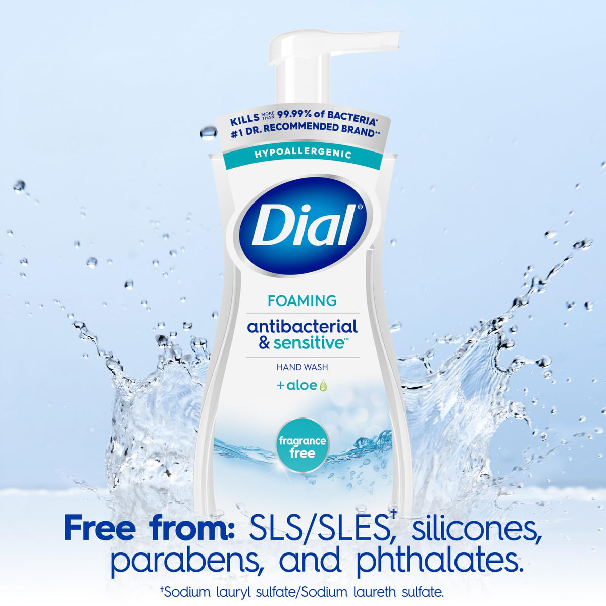 Dial Antibacterial Foaming Hand Soap 7.5 Fl Oz in kitchen setting