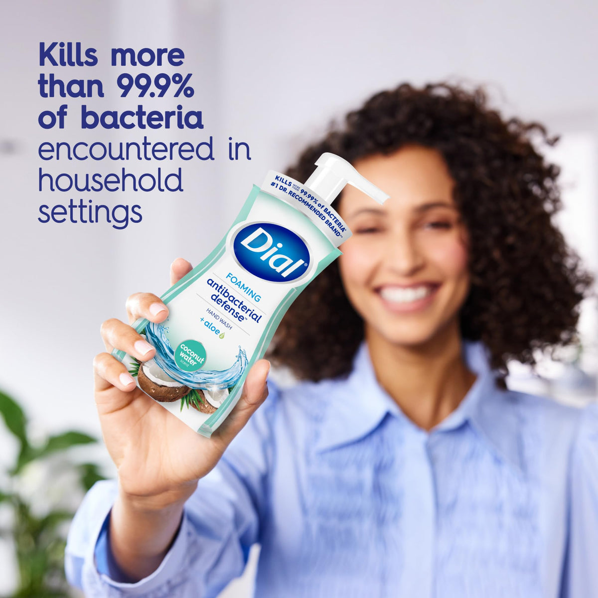 Dial Antibacterial Foaming Hand Wash Coconut Water back view